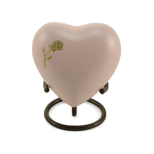 [URN-5243H] Aria Rose Heart Keepsake