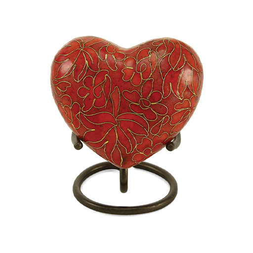 [URN-C161H] Etienne Autumn Leaves Heart Keepsake