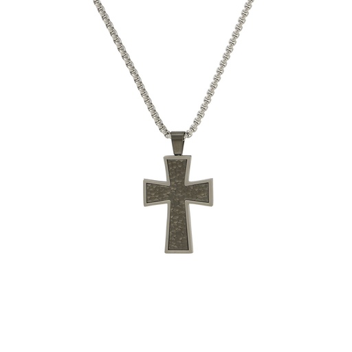 [URN-J5121] Cross Onyx Necklace