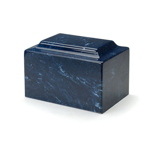 [URN-ML M-5007L] Classic Navy Cultured Marble Urn