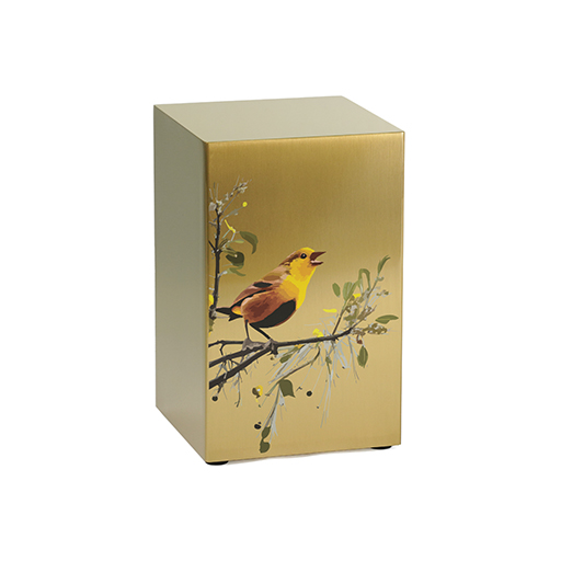 [URN-100312] Life Canvas Birds Bronze, Left Side